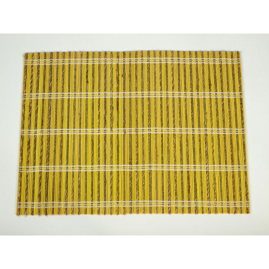 Prostírání obdélníkové 30 x 40 cm z bambusu, žluté